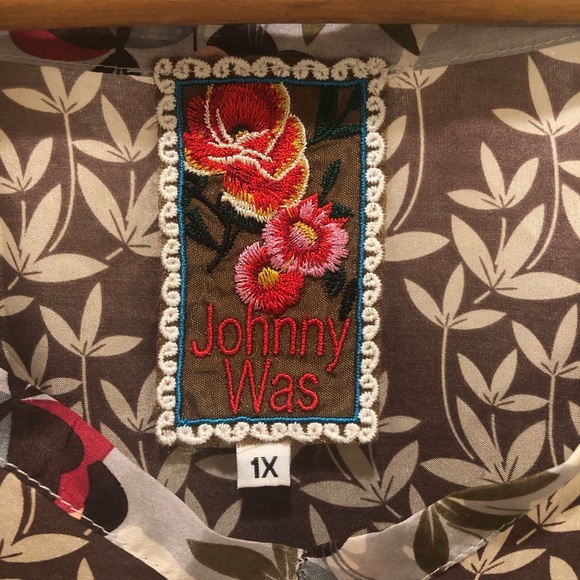 Johnny Was 100% Silk Tunic Dress Size 1X - Picture 4 of 4